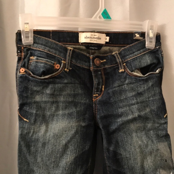 Abercrombie kids dark wash jeans size 8 w stretch - Picture 2 of 5